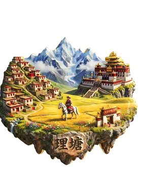 理塘金属冰箱贴纪念品
