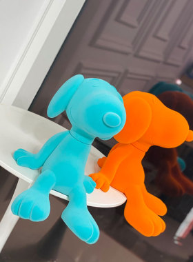 软萌造型植绒史努比摆件女生礼物