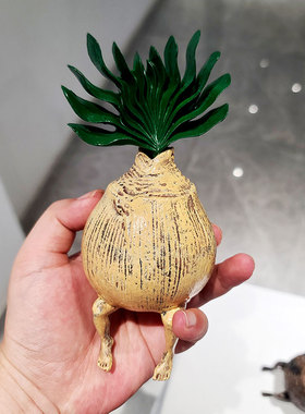 ozwrt出口日本丑萌搞怪植物摆件