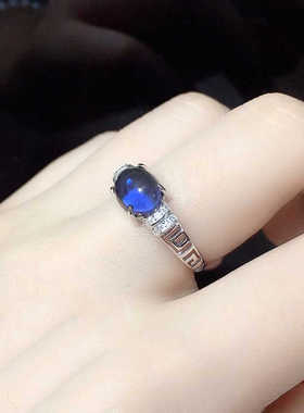 女款戒指天然和田碧玉日韩时尚