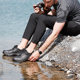 Lowa waterproof ເກີບຍ່າງປ່າສີດໍາ breathable breathable