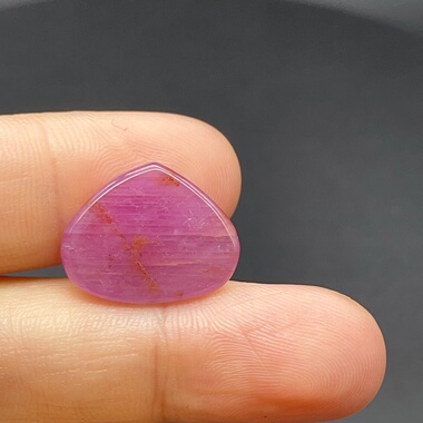 10.08天然红宝石原石爱心形状果冻体无烧无注胶17.7*14.1mm女吊坠