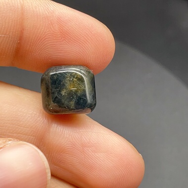 11.73ct地道山蓝天然蓝宝石山东矿区火山口 菩提文玩手串配珠正品