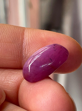 天然非洲埃塞俄比亚无烧紫红宝石裸石戒面配石镶嵌定制戒指吊坠