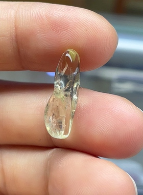 节节高升吊坠天然无酸洗金绿柱石原石太阳的礼物能量十足金黄色泽