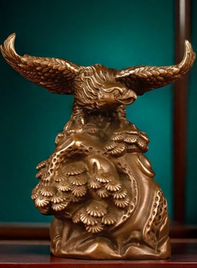 古玩收藏精品装饰振翅高飞摆件