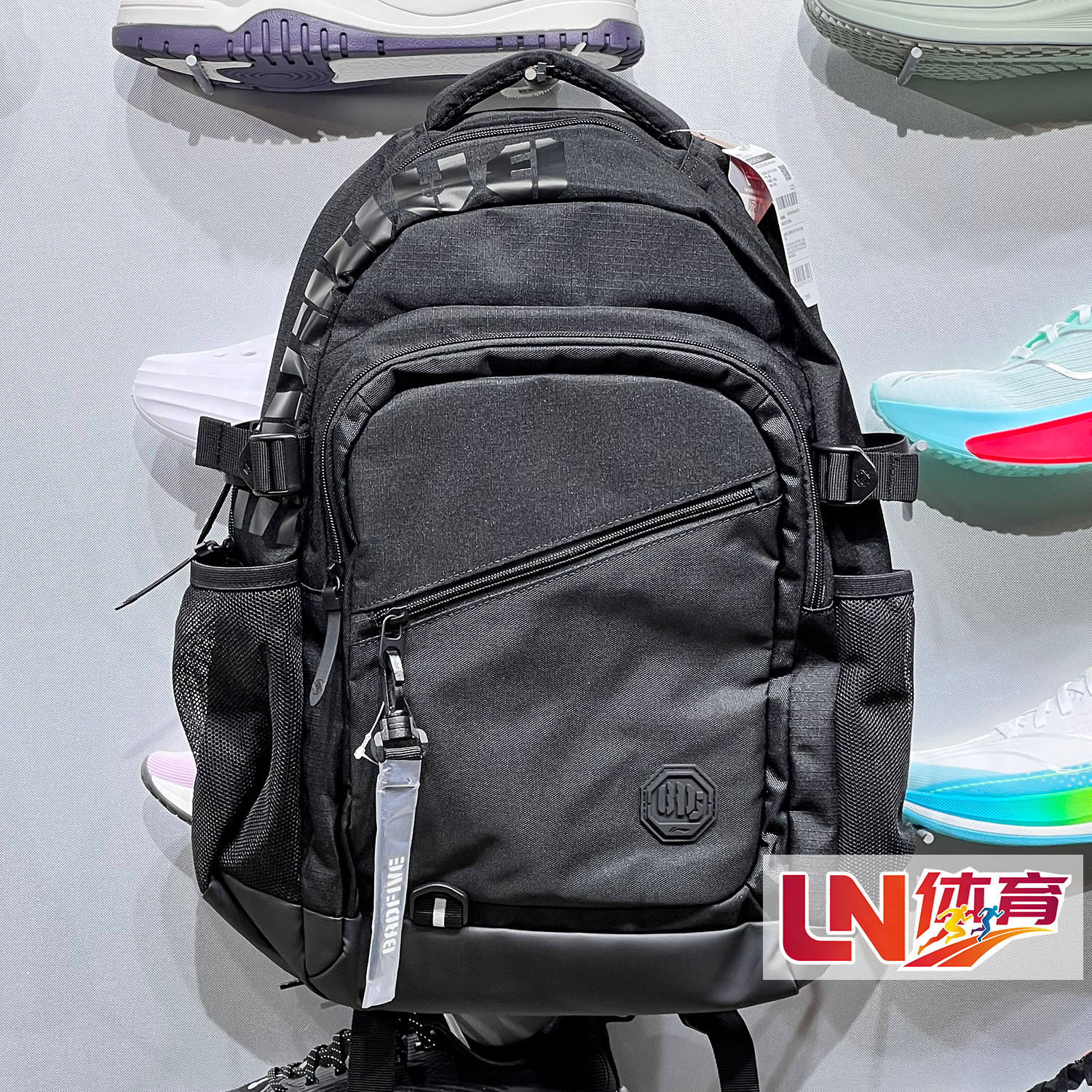 Li Ning Backpack 2026 Autumn New Product Men and Women Same Style Anti-Wu BADFIVE Reflective Water-Repellent Backpack ABSW341