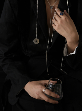 一川钱币纯银财运戒指张宥浩同款