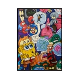 Мультфильм аниме бриллиантовая живопись полная бриллиант Новый 2023 Губка Боб 5D Плач буровой бухгалтер