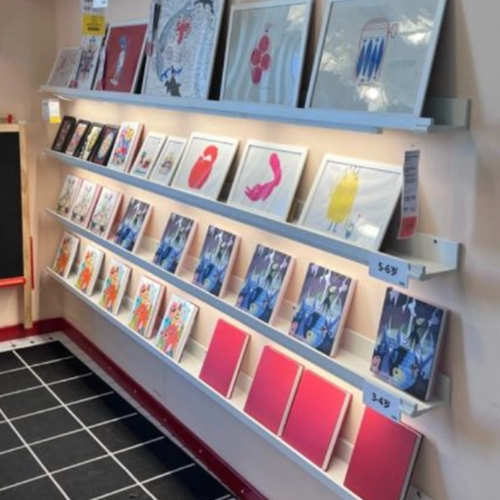 宜家莫兰达壁式图片架白大号收纳架置物架画架整理架画架国内代购 - 图0