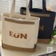 Xifanni canvas bag large capacity Japanese tote bag