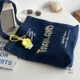 Original shoulder bag English large European and American embroidered denim bag