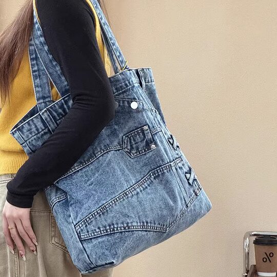 Xifanni denim bag European and American fashion tote bag