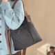 Xifanni Korean style literary commuting canvas tote bag