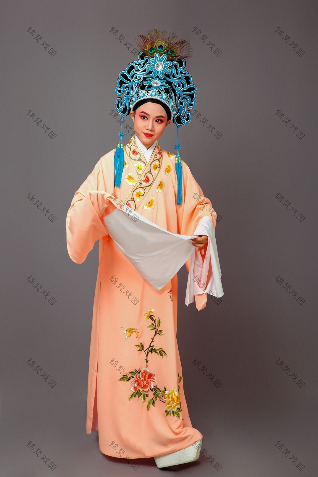 斜领小生衣 新牡丹花小生衣 越剧黄梅戏粤剧小生 古装服装