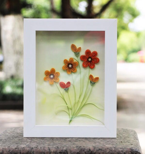 心和 衍纸画材料包 创意diy手工折纸画套装 原创节日贺卡成品定制 - 图1