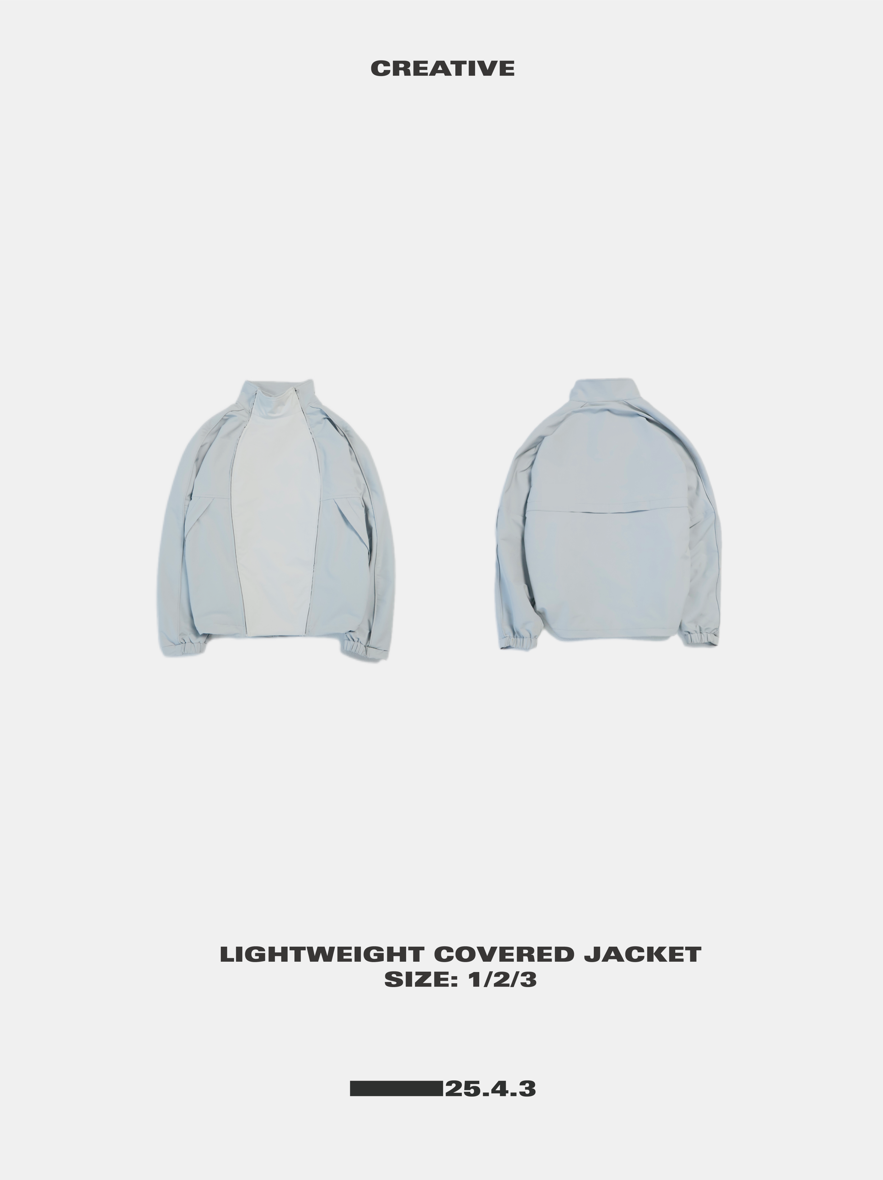 25.4.3 LIGHTWEIGHT COVERED JACKET 拼接夹克 - 图2