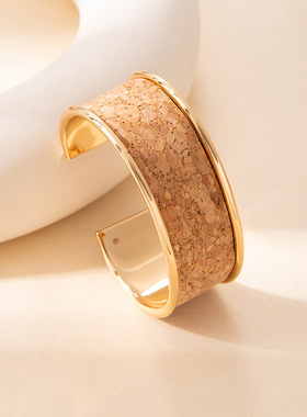 复古涂鸦开口手镯欧美风可调节