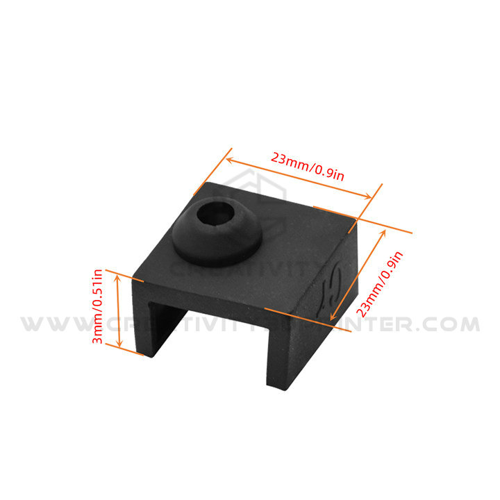 3D打印机配件MK8/9加热块保温硅胶套Ender3 CR10隔热保护套耐高温 - 图0