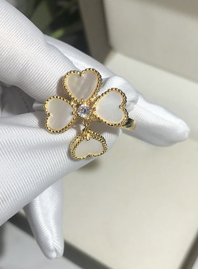 新款爱心戒指红玛瑙女新年礼物