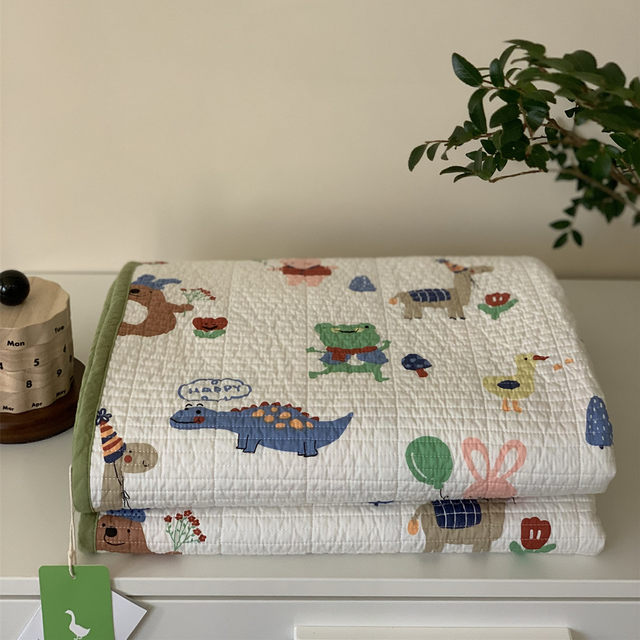 Korean Big Goose genuine double-sided cotton single bed cover