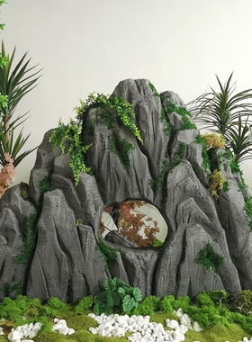 石头假山雕塑五指山道具孙悟空