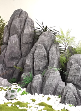 泡沫道具石头定制雕塑假山仿真假石影视舞台婚庆橱窗装饰庭院造景