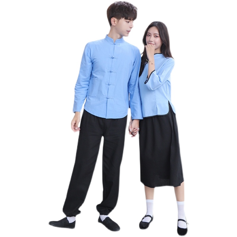 民国学生装女五四青年装民国风女装中山装男舞台合唱表演服装复古,淘宝优惠券,粉丝福利购,淘宝优惠卷