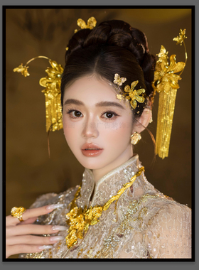 新品生活妆挂画化妆造型学校教室装饰画美妆室挂画直播背景壁画
