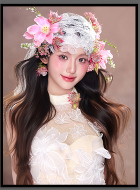 新品日常妆挂画新娘海报彩妆造型装饰画化妆学校教师壁画妆容造型