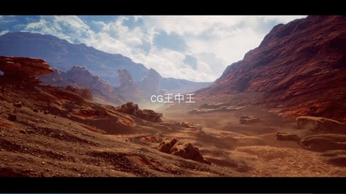 UE4虚幻4AAA影视级写实体积云天空荒漠沙漠戈壁地面材质环境素材 - 图2