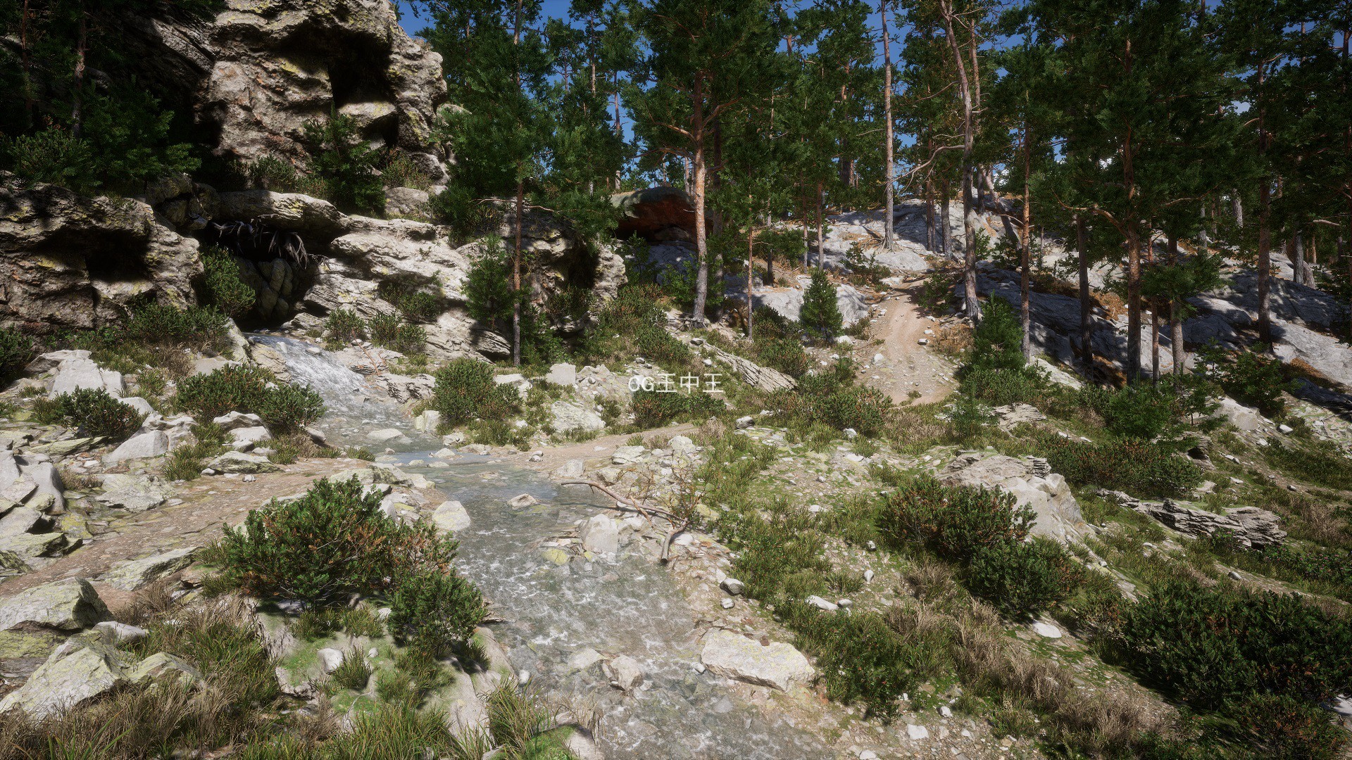 UE4虚幻5影视级写实自然山脉森林湖泊河流山川荒野外雪山伐木场-图0