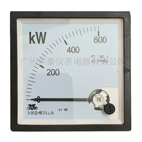 YT96款600KW三相有功功率表1000a千瓦表380v三相三线功率表380v-图0