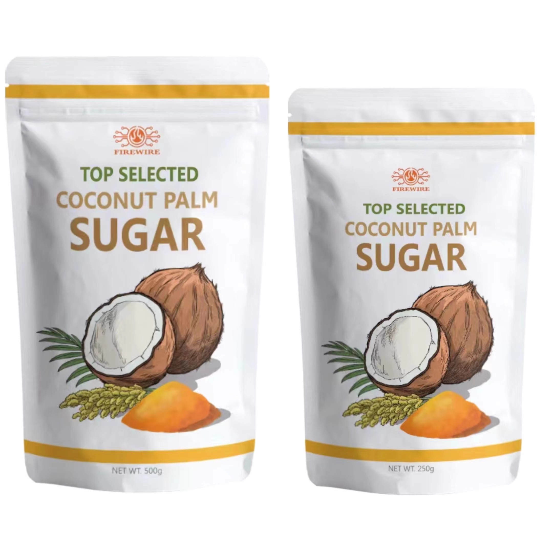 非Nutiva椰子糖椰子花糖代糖冲饮烘焙印尼进口椰糖Coconut Sugar - 图1