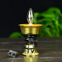 Buddhist Supplies Home plug-in Crisp Oil Lamp HIDDEN ELECTRONIC GHEE LAMP HOLDER LIGHT CUP CHANGINGLAMP ENVIRONMENTALLY FRIENDLY TO LIGHT BULB