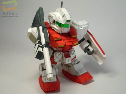 SD高达系列RGM-79C_Powered_GM3d纸模型DIY手工 - 图2