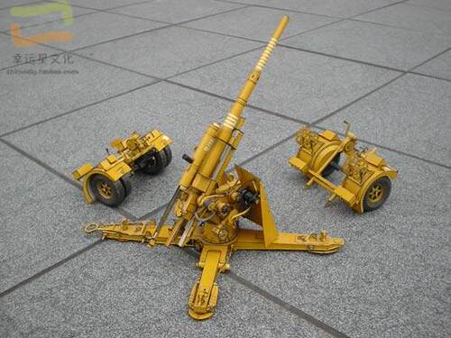 二战德军88mm高炮军模3d纸模型DIY手工手工纸模 - 图1
