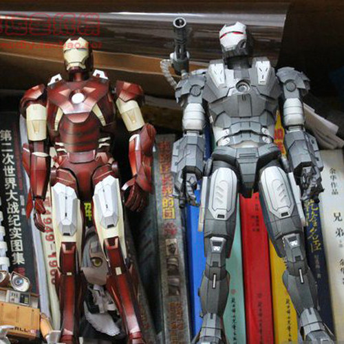 钢铁侠立体红色原版战争机器版3d立体纸模型DIY手工纸模摆件玩具 - 图0