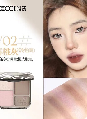 VEECCI唯资高光修容一体综合盘脸部提亮侧影鼻影泪沟初学者正品女