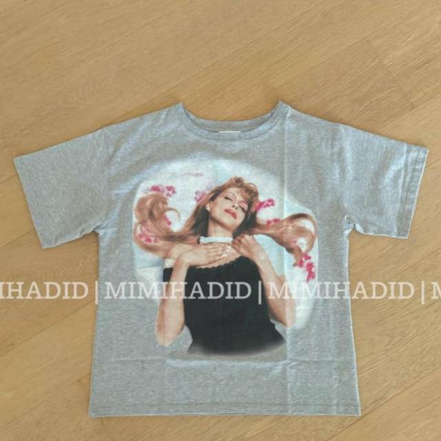 Romantic T-shirt, loose mid-length, medium sleeves, round neck