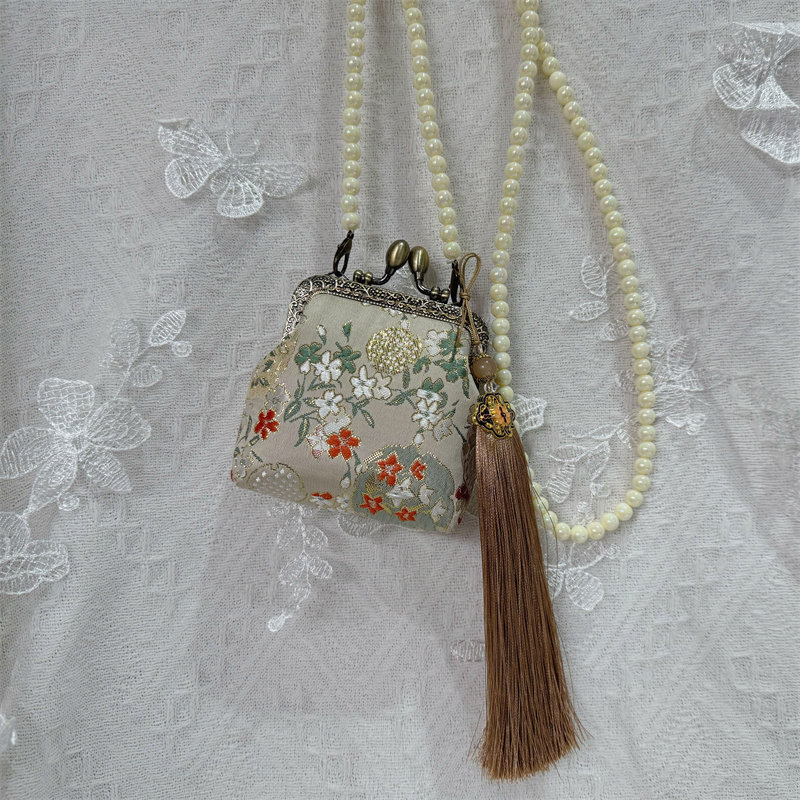 【成品】中国风复古手工包锦缎棉布搭扣零钱包国风礼物斜挎小废包,淘宝优惠券,粉丝福利购,淘宝优惠卷