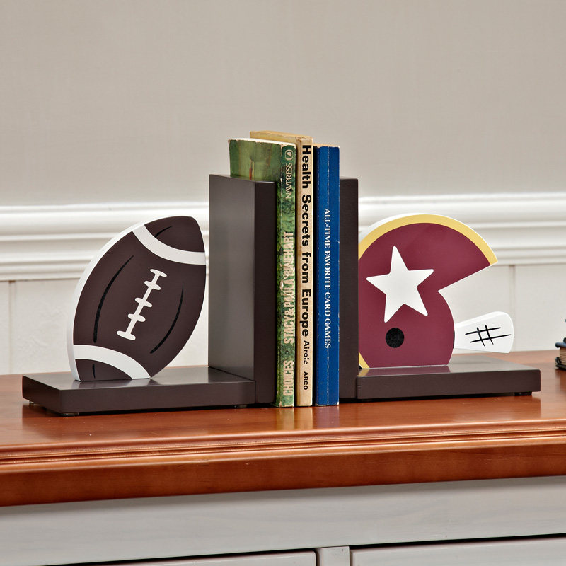 个性棒球运动爱好者书房装饰书挡儿童房样板家