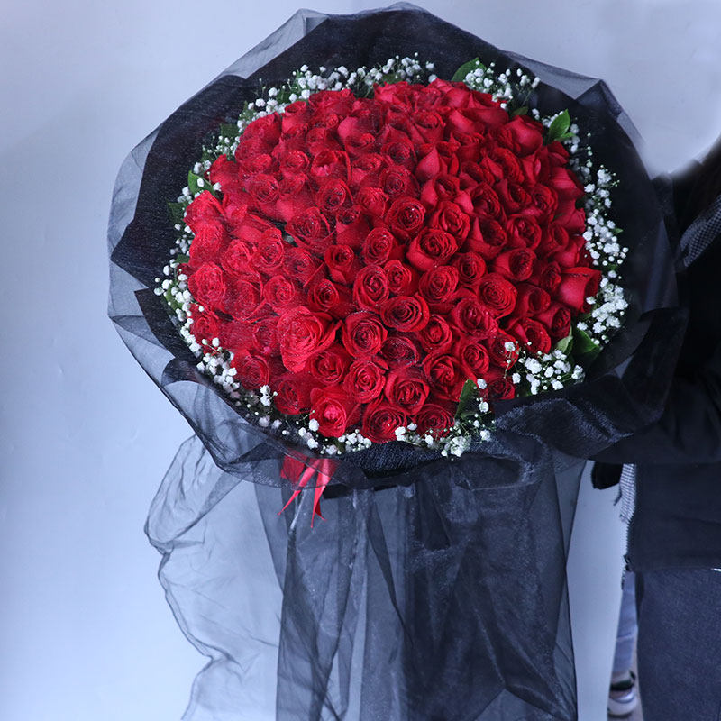 郑州鲜花同城速递99朵玫瑰花闺蜜朋友生日花束漯河信阳洛阳开封店