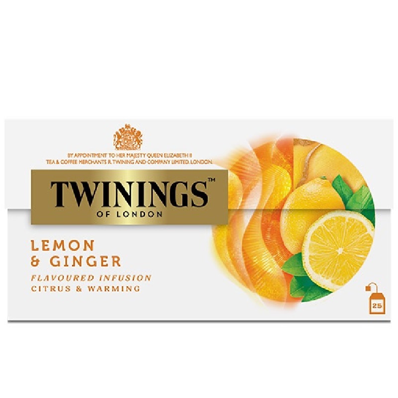 Twinings英国川宁柠檬生姜花草茶花果茶25包餐饮酒店自饮商用烘焙