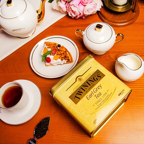 Twinings川宁茶豪门伯爵红茶叶500g克罐装散茶叶 奶茶烘培下午茶 - 图1