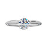 TIFF genuine S925 sterling silver platinum-plated imported moissanite diamond ring high-end niche design cosmic star ring