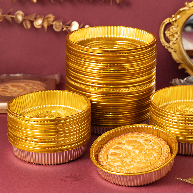 大月饼包装袋1斤2斤广式机封500g袋家用1000芋泥麻薯黄金大饼底托 - 图2