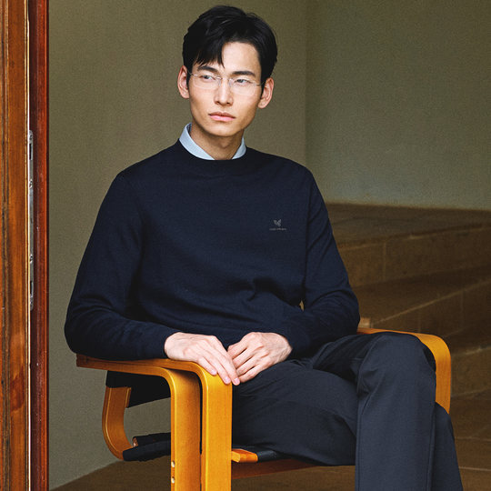 【可机洗100%绵羊毛】报喜鸟秋冬可机洗易打理男士针织衫内搭毛衣