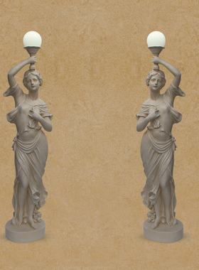 欧式风婚庆路引仕女人物天使雕塑