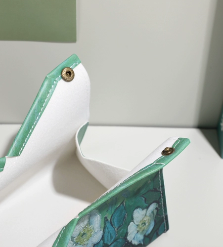 Бумажная коробка Ins Retro Paper Box Home Creative Leather Student Dormitory Office Desktop Box